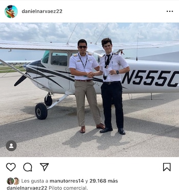 Daniel Narváez, hijo de Cristina