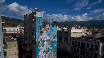 El impresionante mural de Maria