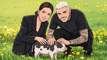 El verdadero significado de acariciar un cerdo en Japón, la llamativa actividad de la China Suárez y Mauro Icardi