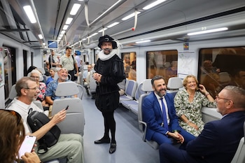 Tren temático con el que conoces la vida de Cervantes