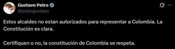 El presidente reaccionó al viaje