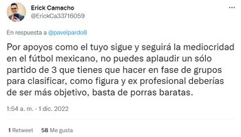 Criticaron a Pavel Pardo por