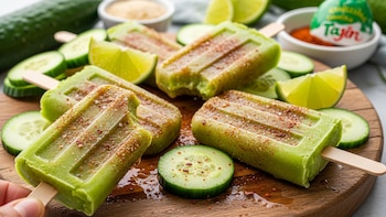 Pepinadas caseras: cómo preparar paletas congeladas de pepino con chamoy y chile en polvo