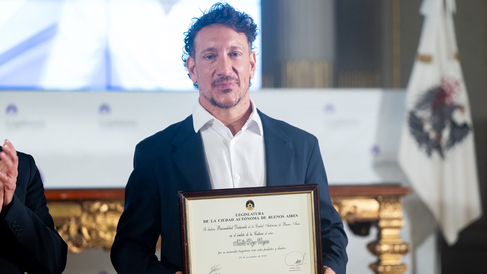 Nicolás Vázquez es nueva Personalidad Destacada de la Cultura (Foto: LegisCABA)