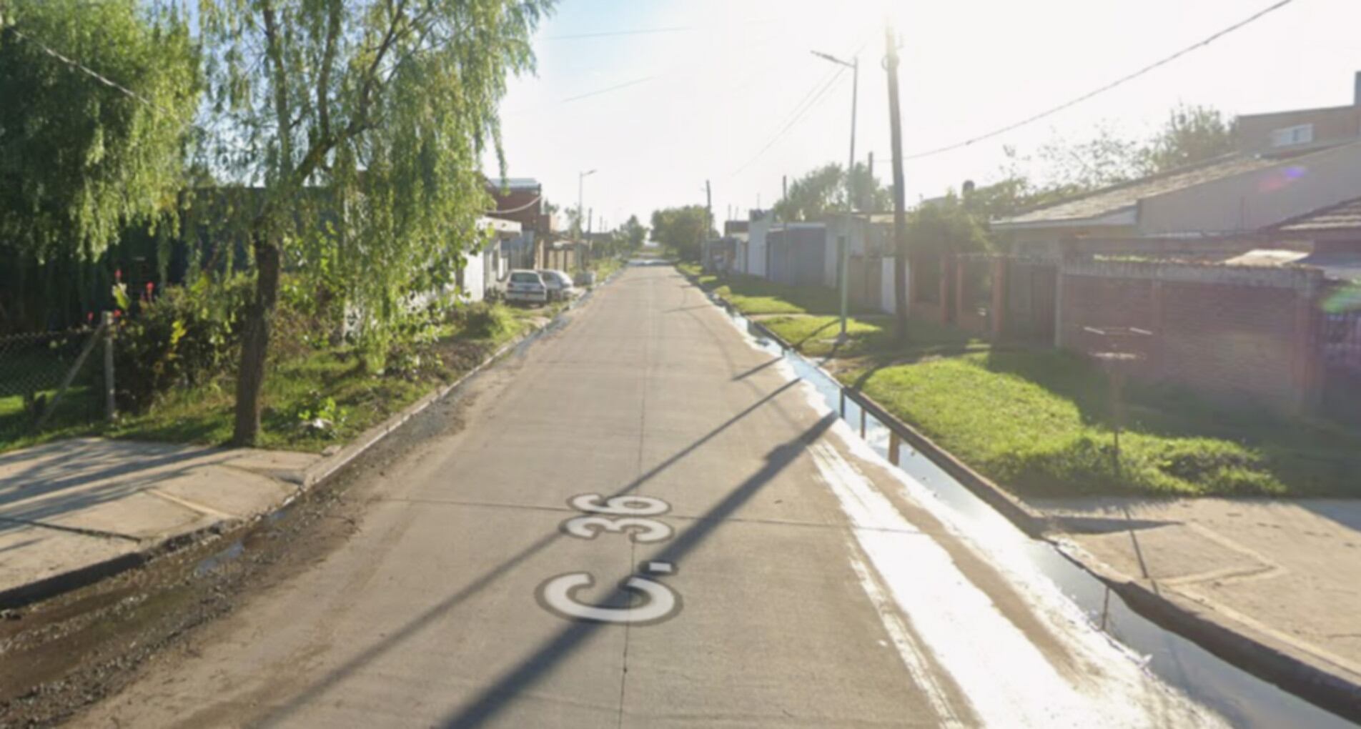 La cuadra de calle 36 y 128 de Ensenada donde ocurrieron los hechos (Google Maps)