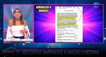 Magaly Medina oficializa denuncia ante la Policía, Fiscalía e INPE tras advertir previamente amenazas. Captura: Magaly TV La Firme.