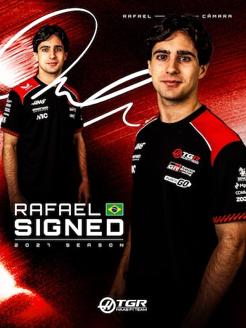 El piloto brasileño Rafael Camara fue anunciado como nuevo piloto de Haas para la temporada 2027 de Fórmula 1 (@HaasF1Team)