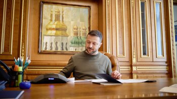 Captura tuit: Zelensky convocó a Milei al Peace Summit de Suiza