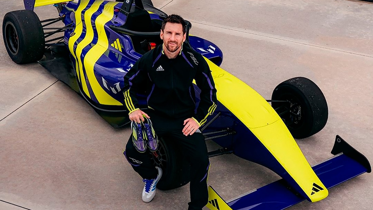 Las fotos de la campaña de Messi junto a un auto de carrera que causaron furor: el detalle que emocionó a los hinchas de Boca y su “conexión” con la F1 -