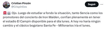 Periodista indicó que el clásico