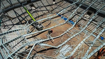 Tragedia por caída de techo