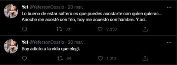 Yeferson Cossio confirma su soltería