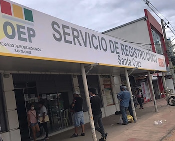 Oficinas del Servicio de Registro Cívico en Santa Cruz