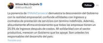 El exministro de Justicias Wilson