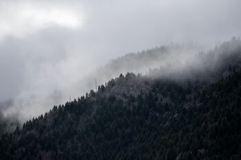 Fotografía de la sierra de Arteaga, en Coahuila, donde la primera tormenta invernal de la temporada dejó temperaturas de hasta -10 grados. (México). EFE/Miguel Sierra