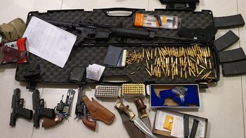 El arsenal del jefe narco