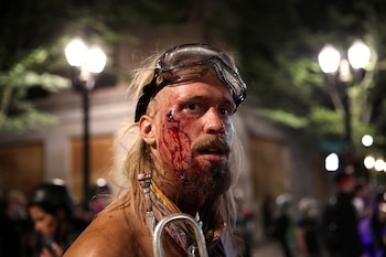 El manifestante Camillo Massagli resultó