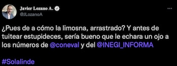 Lozano tildó al padre de