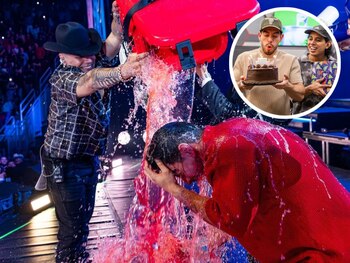 Eduin Caz arrojó una hielera