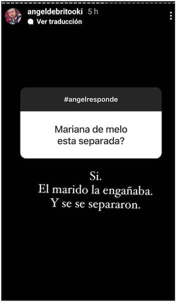 Ángel De Brito confirmó que