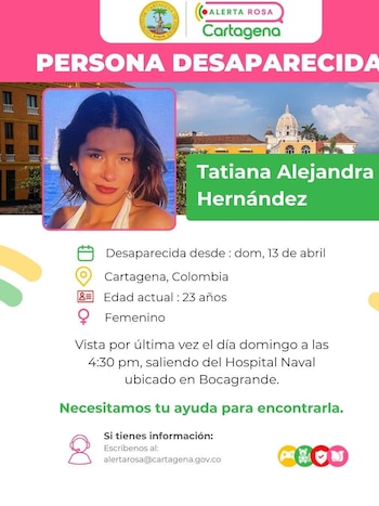 Tatiana Hernández, de 23 años,