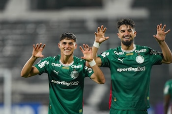 Ramón Sosa y José López anotaron los goles con los que Palmeiras venció a Sporting Cristal en Matute. - créditos: Palmeiras