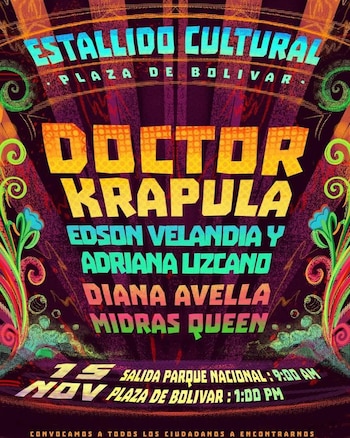 Evento manifestaciones Bogotá