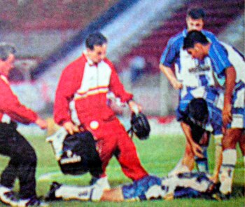 El médico de Huracán Edgardo