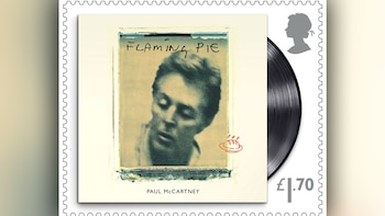 Estampilla de "Flaming Pie" en