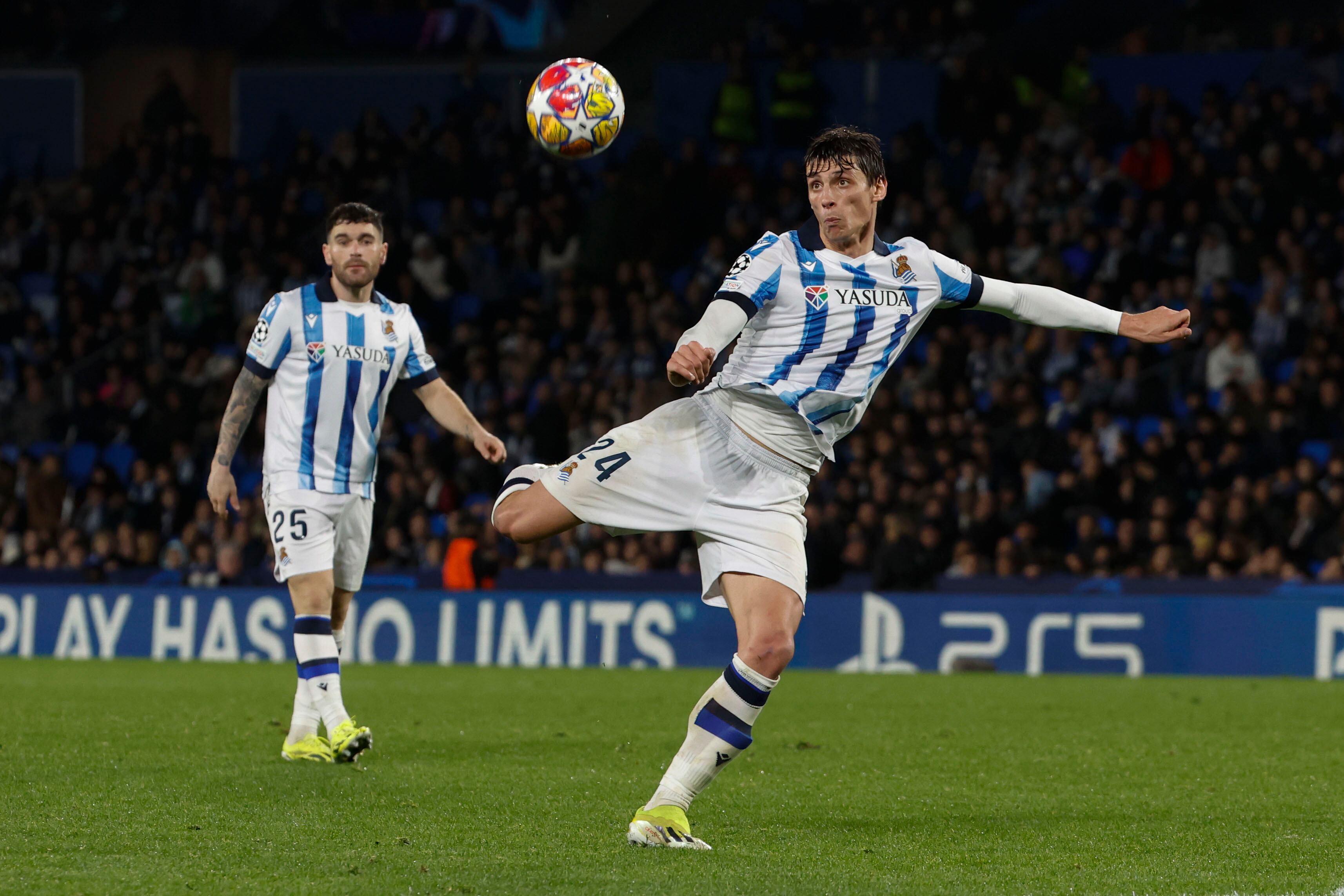 Le Normand, en la Real Sociedad. (EFE/Javier Etxezarreta)