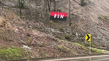 Bandera del ELN en Boyacá,