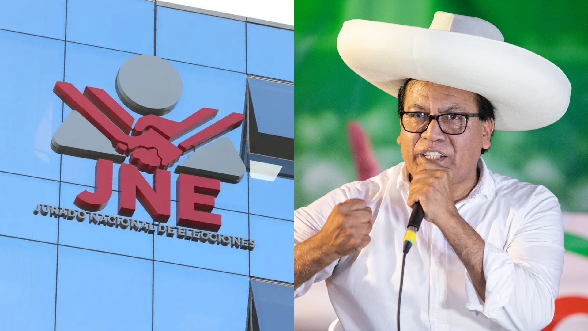Roberto Sánchez insiste en fraude electoral y no reconocerá resutaldos de la JNE. (Foto composición: Infobae Perú/Agencia Andina)