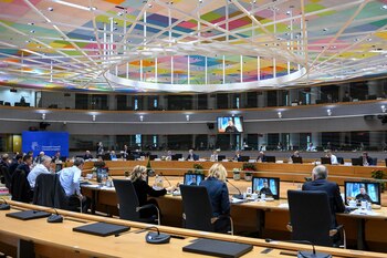 15/12/2023 Ucrania.- La UE aprueba la duodécima tanda de sanciones contra Rusia, que incluye prohibición al comercio de diamantes. CONSEJO EUROPEO