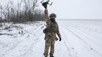 Ucrania ataca con drones una