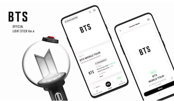 La nueva versión del lightstick oficial de BTS. (Andina)