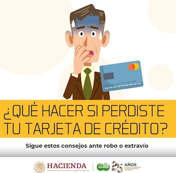 Perder una tarjeta de crédito