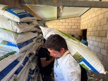 La asistencia por la sequía también incluyó al sector ganadero para evitar pérdidas por la falta de alimento para el ganado.