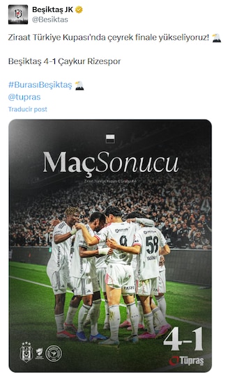 El Besiktas aseguró el liderato