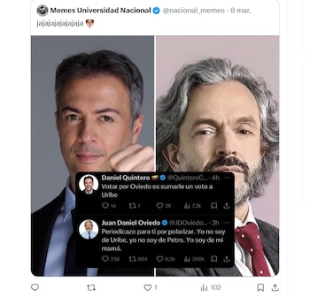 Diversas figuras políticas y usuarios