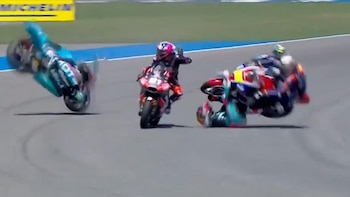 Escalofriante accidente en una carrera