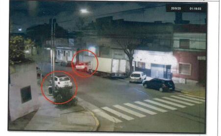 El Fox estuvo en un garaje de Parque Chacabuco, donde esa misma madrugada se vio a una Chevrolet Tracker