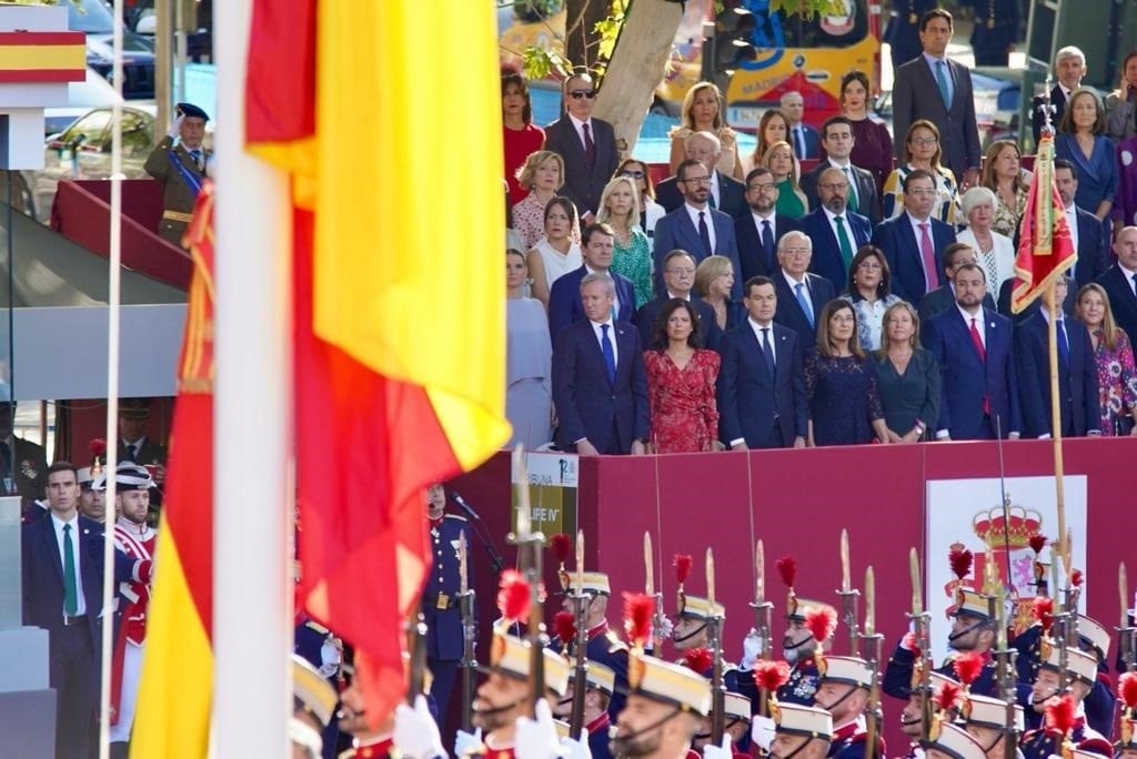 Desfile del Día de la Hispanidad en 2023. (Gobierno de Melilla/Europa Press)
