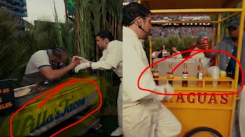 Tacos y una bandera, otro