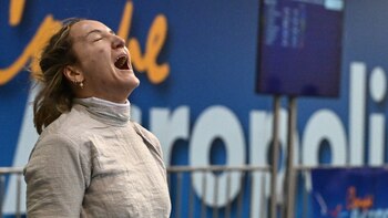 La sablista española Lucía Martín-Portugués