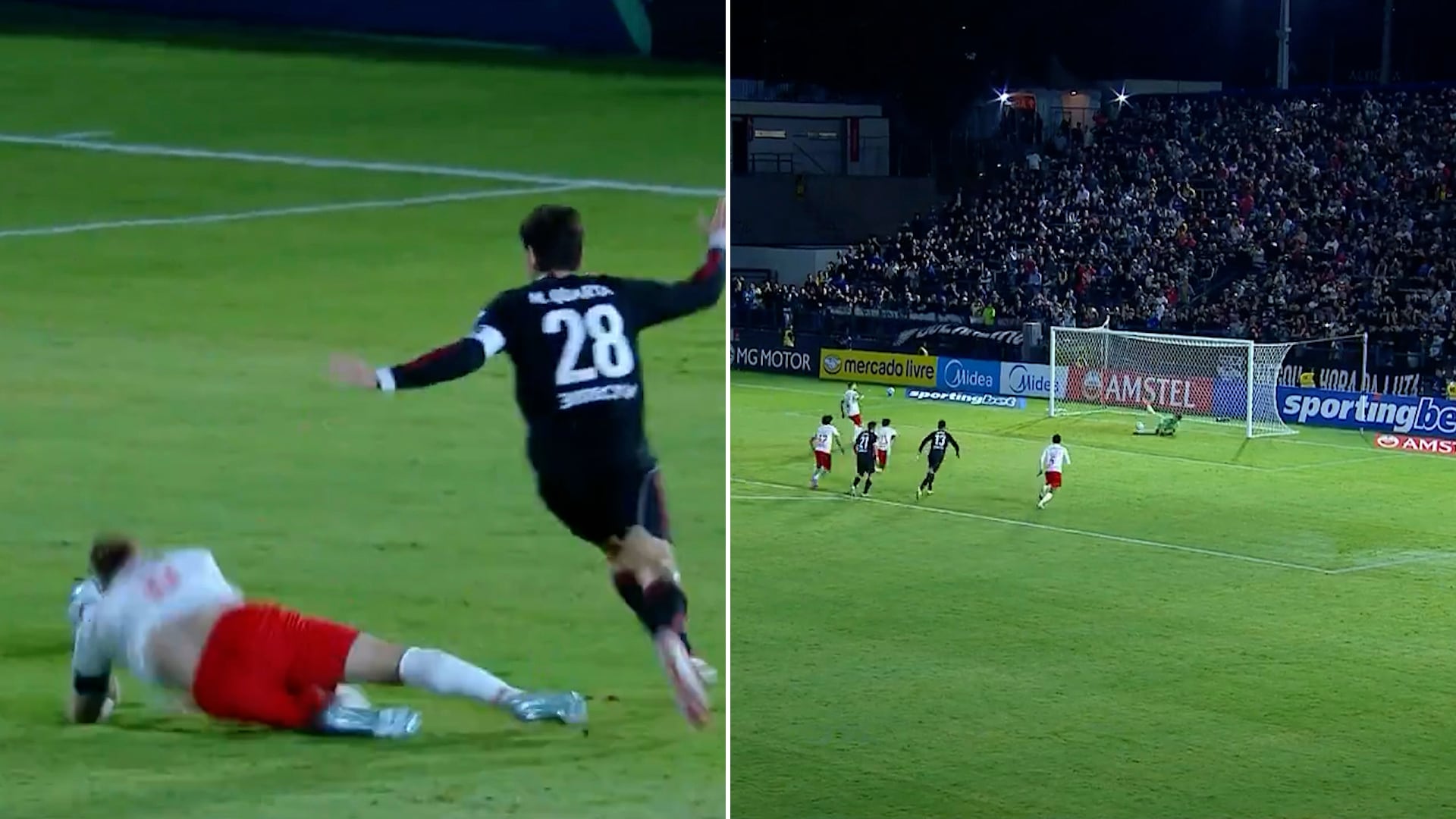 Del increíble penal de Martínez Quarta a la atajada de Beltrán: la secuencia clave en Bragantino-River Plate por la Sudamericana