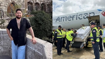 Familiares y amigos despidieron en Dallas a Eric Gutiérrez Molina, auxiliar de vuelo asesinado en Medellín durante su estadía en Colombia. (Cortesía: Redes sociales)