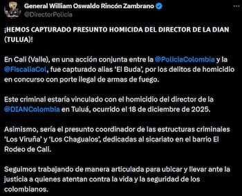 La captura fue confirmada por