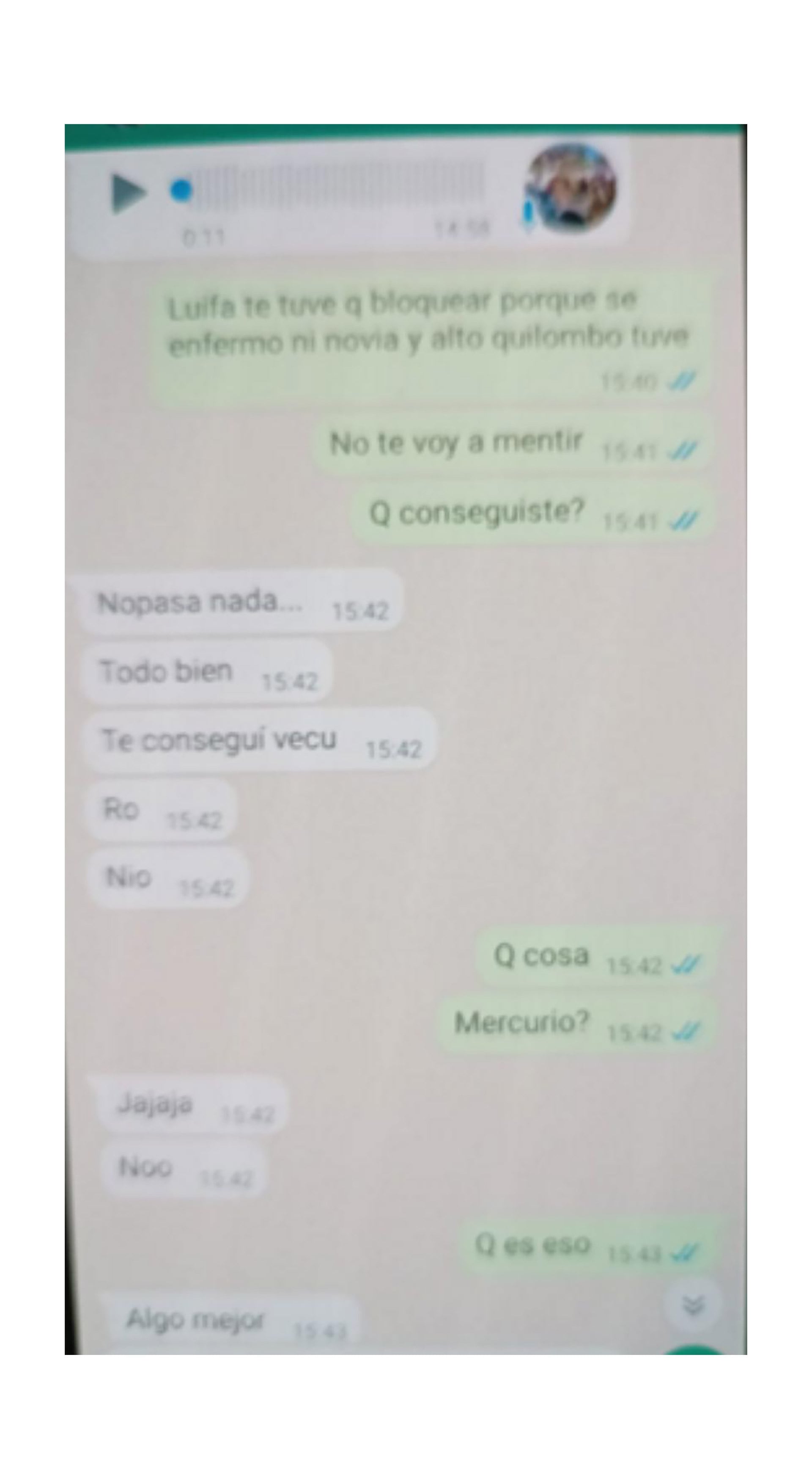 Los chats del enfermero con la víctima