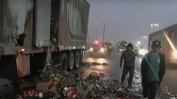 La mercadería, compuesta por galletas