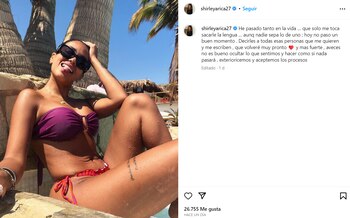 Shirley Arica sorprende con mensaje